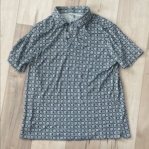 DESOTO Men's Geometric Pattern Polo sXXL